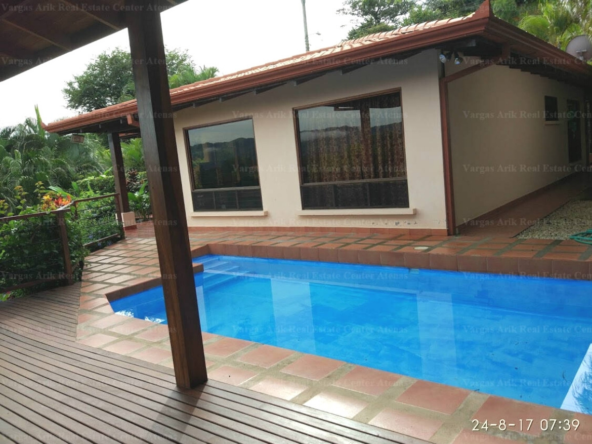 Beautiful 2 bedroom home available for short term rent in Atenas, Roca Verde - Swimmingpool