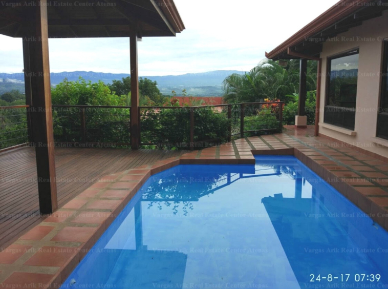 Beautiful 2 bedroom home available for short term rent in Atenas, Roca Verde - Pool view